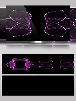 紫色夢幻光束動態視頻素材