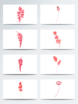 水彩創(chuàng)意鮮花免扣素材合集