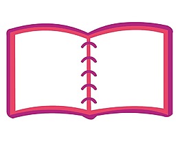 卡通紅色書籍筆記本png元素