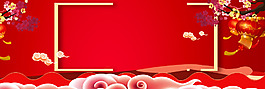 2018狗年燈籠紅色banner