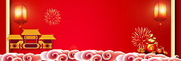 2018狗年燈籠紅色banner