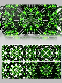 綠色星光舞臺動態(tài)視頻素材