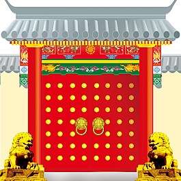 年貨大街古典大門