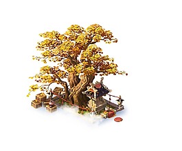 卡通動漫游戲樹木png元素