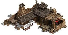 卡通古式建筑房屋png元素