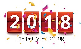 卡通2018新年藝術(shù)字png元素