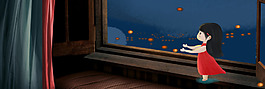 元宵節(jié)卡通喜慶banner
