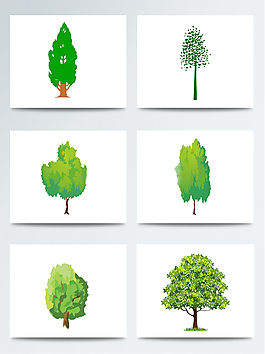 植樹節(jié)綠色樹木PSD素材