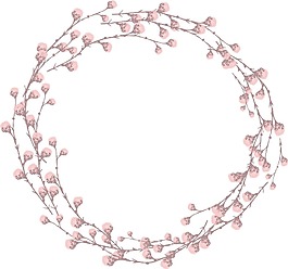 粉色裝飾花環(huán)png元素