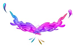 創(chuàng)意紫色裝飾png元素