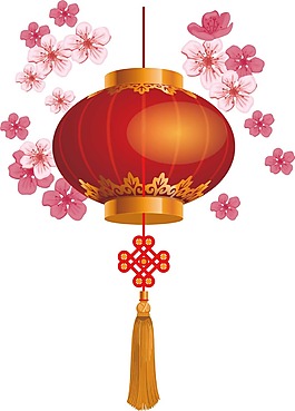 中國風(fēng)紅色燈籠png元素
