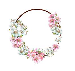 溫馨花環(huán)裝飾png元素