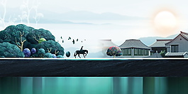 創(chuàng)意房地產(chǎn)海報背景設計