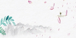 中國(guó)風(fēng)唯美花瓣背景設(shè)計(jì)