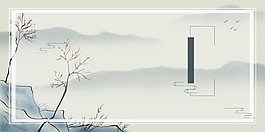 精美古風彩繪背景設(shè)計