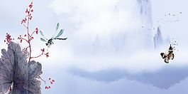中國(guó)風(fēng)唯美彩繪背景設(shè)計(jì)