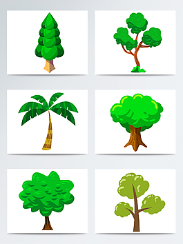 綠植樹木矢量素材