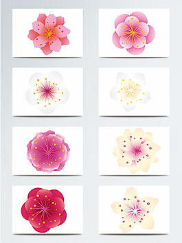 創(chuàng)意抽象櫻花桃花圖案