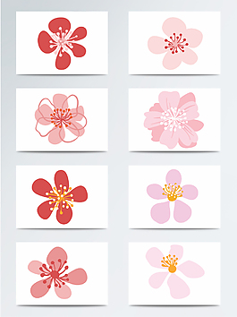 桃花矢量素材