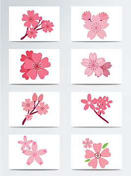 手繪桃花素材