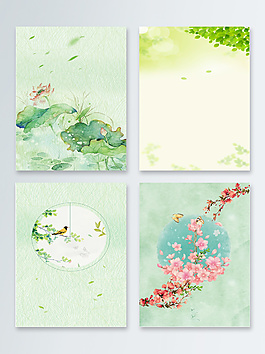 唯美花朵春天背景圖