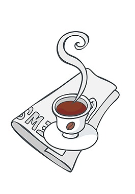 卡通茶杯裝飾png元素