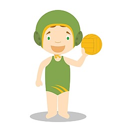 卡通體育運(yùn)動(dòng)員png元素