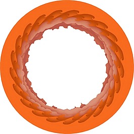 創(chuàng)意黃色圓形邊框png元素