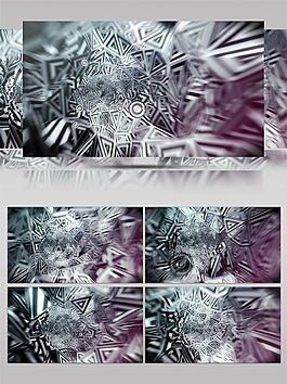 白色迷幻光斑視頻素材