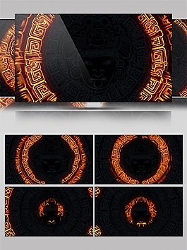 金色神秘舞臺(tái)視頻素材