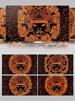 金色神秘光斑視頻素材