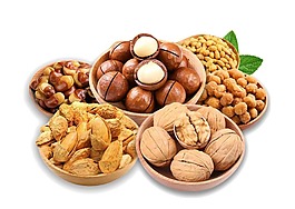 核桃夏威夷果堅(jiān)果png元素