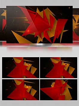 紅色迷幻光斑視頻素材