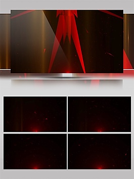 紅色光束舞臺(tái)視頻素材