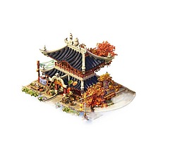 卡通古代宮殿png元素