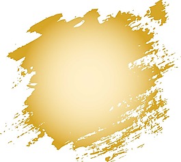 金色墨跡矢量圖png元素