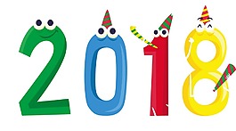 卡通動漫2018字體png元素