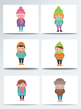 6個可愛冬天孩子