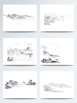 山峰層巒疊翠主題元素