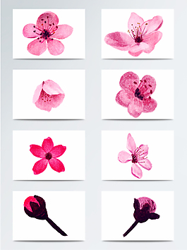粉色唯美桃花素材