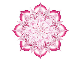 創(chuàng)意粉色花朵裝飾矢量元素
