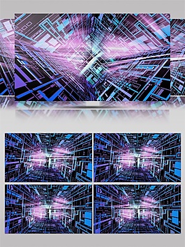 彩色魔幻科技炫光視頻素材