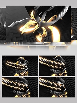 金色幻影光束動(dòng)態(tài)視頻素材