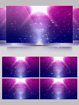 紫色宇宙星光動態視頻素材