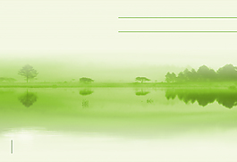 簡(jiǎn)約綠色湖面海報(bào)背景