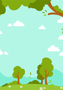 312植樹節(jié)扁平H5海報背景