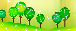 春天小清新植樹(shù)節(jié)環(huán)保綠化