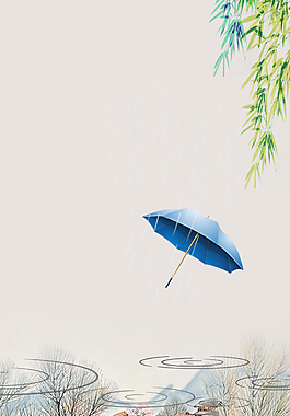 清新清明节海报背景