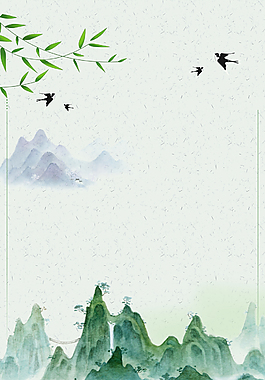 簡約小清新春天海報