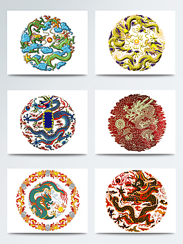 中国龙装饰图标合集